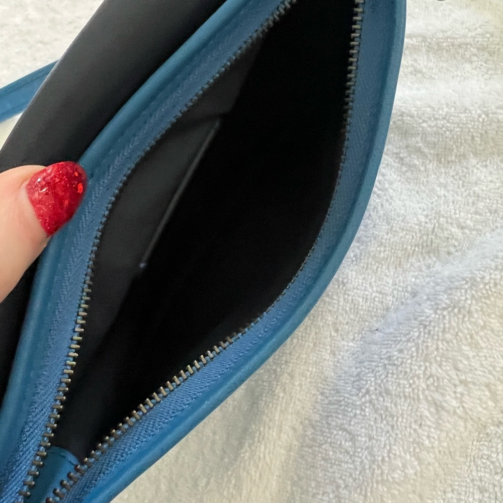 DESIGNER Coach 
blue Leather small shoulder bag - Picture 5 of 8